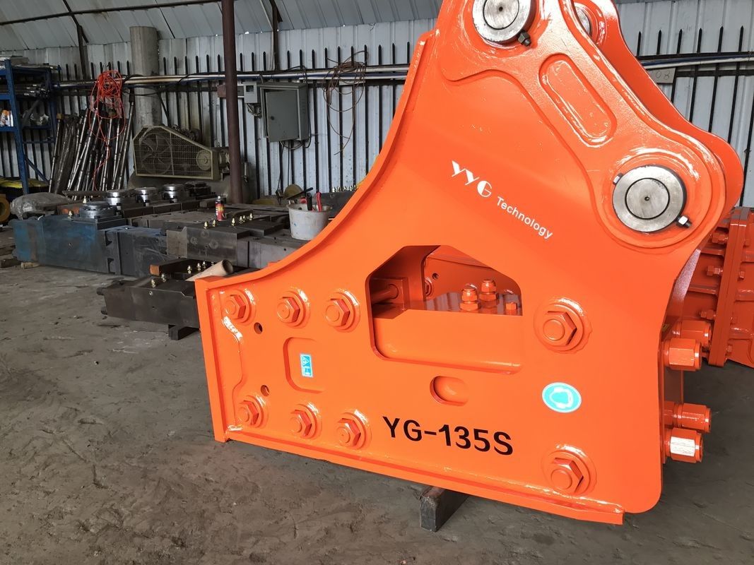 165mm PC450 Komatsu Excavator Rock Breaker Σιωπή Τύπος Σιδηρουργικό σφυρί